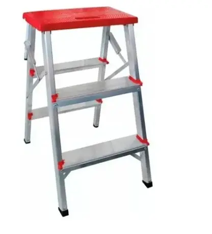 ESCADA BANQUETA GIBAFER BD3 3 DEGRAUS ALUMINIO