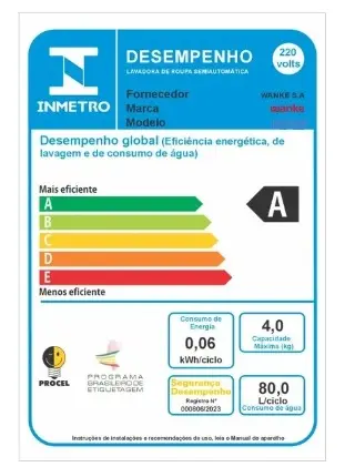 LAVADORA WANKE TRADICIONAL 5KG BLACK 220V 2