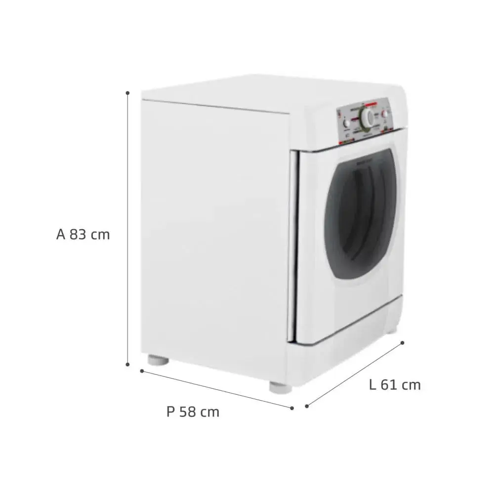 SECADORA BRASTEMP BSR10BBBNA 10KG PISO BRANCA 220V 6