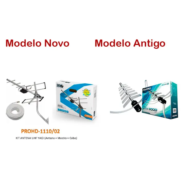ANTENA PRO YAGI 10Dbi DIGITAL + ANALOGICO C/CABO 10M 1110/02 ANTIGA:AQUARIO DTV-3000