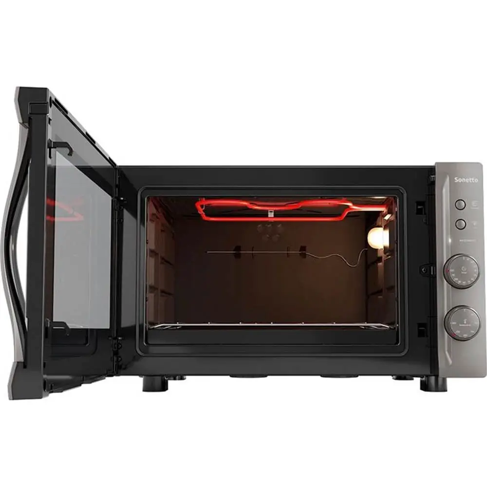 FORNO ELETRICO 44LT MUELLER SONETTO  INOX 601072009 220V 5