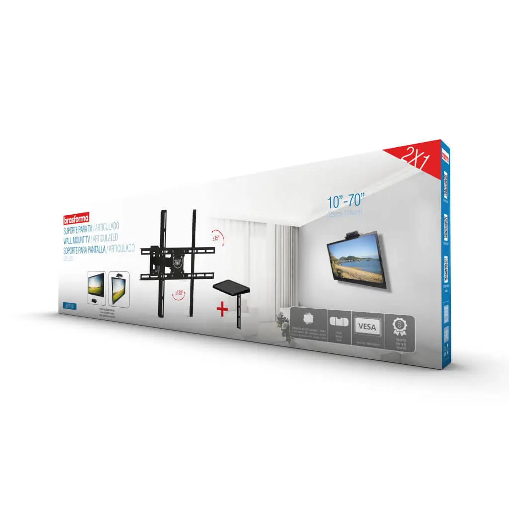 SUPORTE TV BRASFORMA 10/70 LCD  REF:SBRP430 3