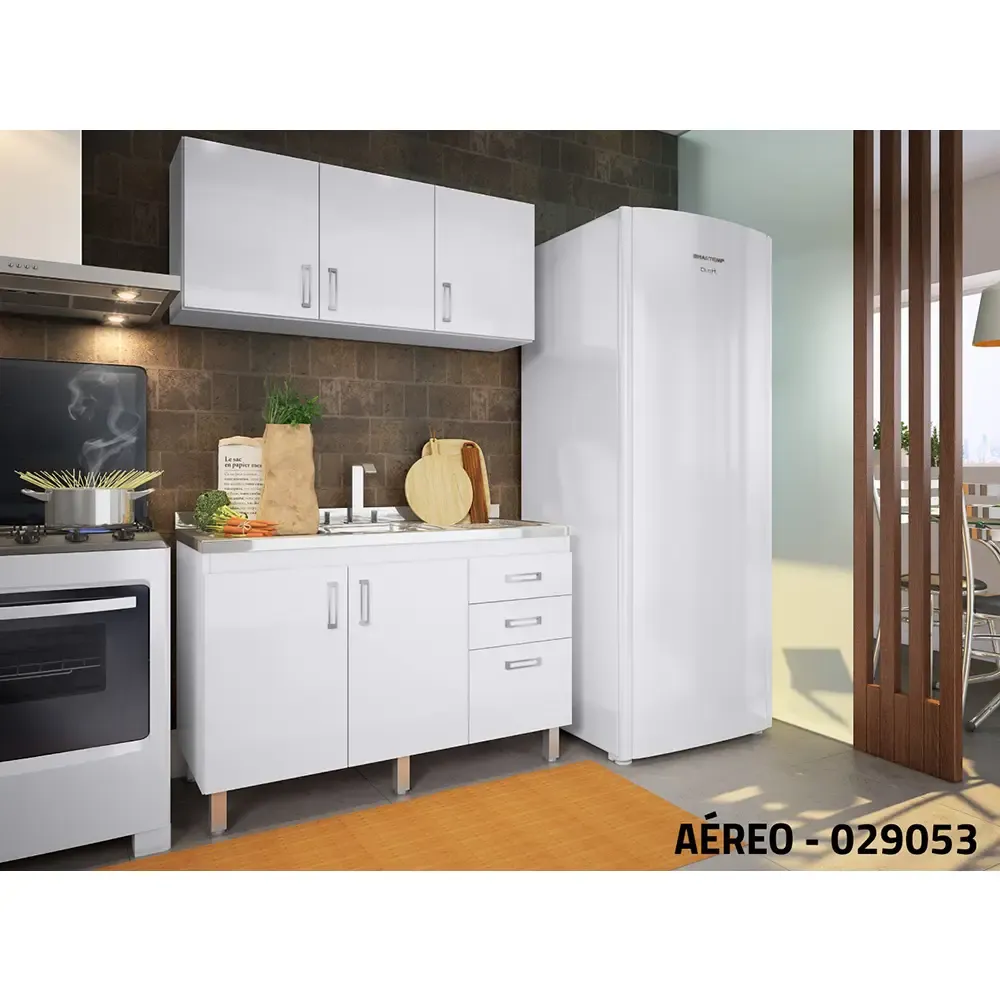 BALCAO PIA CADORIN FLEX 1.20MT 2050 MDP BRANCO