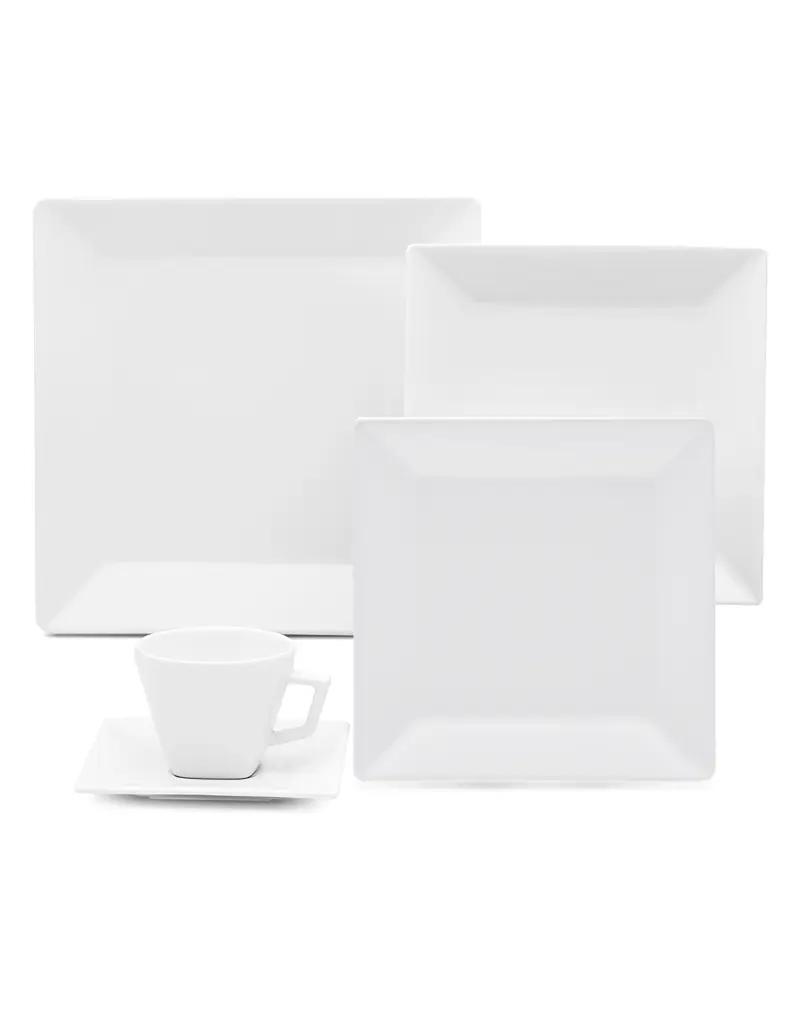 APARELHO JANTAR OXFORD QUARTIER 30PC WHITE (QUADRADO)