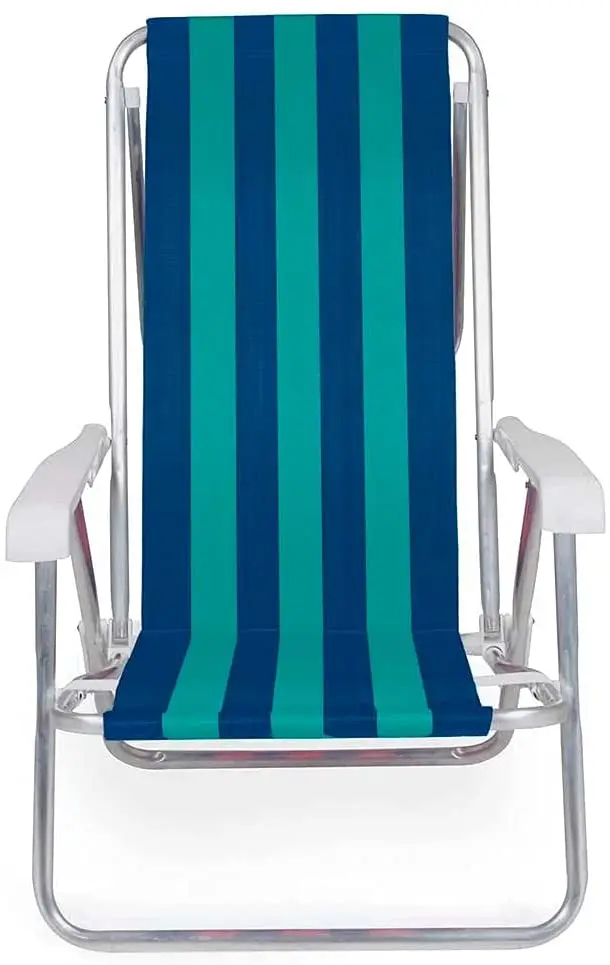CADEIRA PRAIA RECLINAVEL MOR 2104 ALUMINIO SORTIDA 8P 6