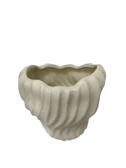 VASO DECOR FLORARTE 61432001 CERAMICA OFF WHITE (BL)