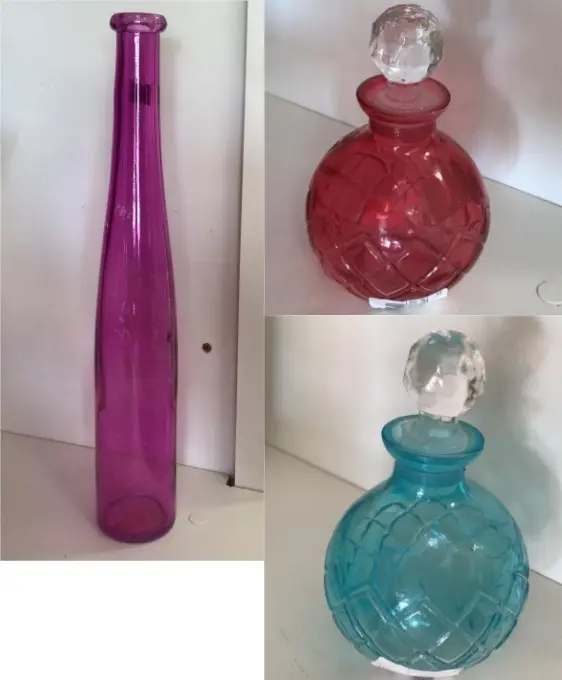 GARRAFA BELLA VIDRO DECORATIVA UNIDADE  REF:LW0044E