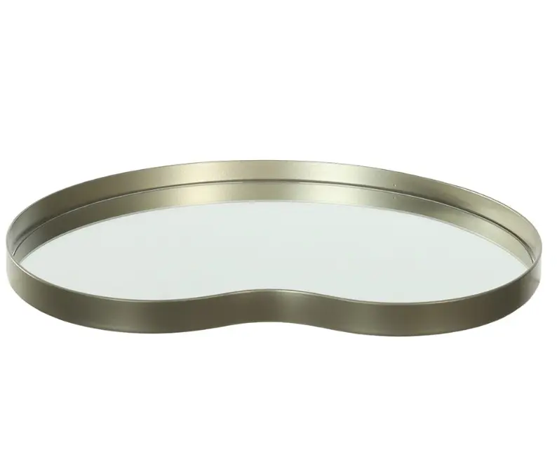 BANDEJA FLORARTE C/ESPELHO 97049001 DOURADO(BL)