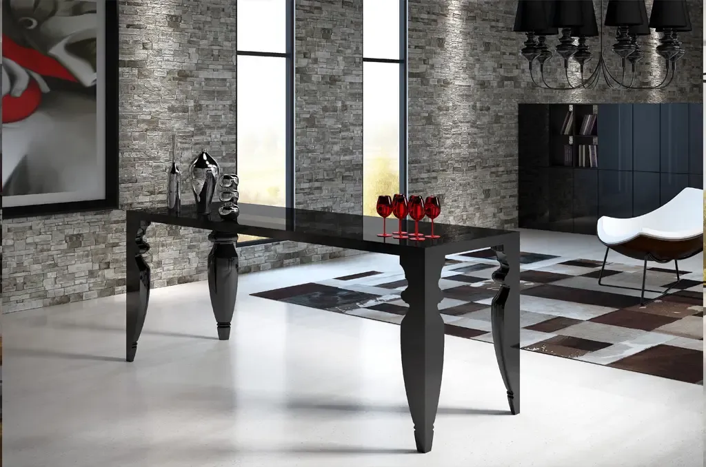 APARADOR HERVAL MH-2463 VIDRO(BL)