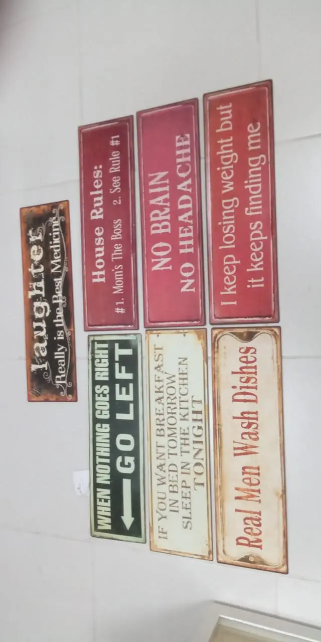 PLACA METAL GERMANIA REAL MEN/LAUGHTER