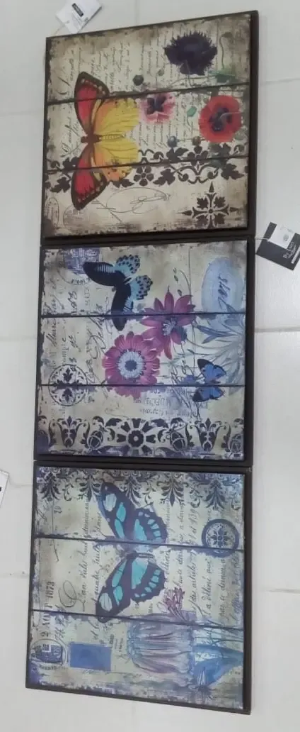 PLACA MADEIRA GERMANIA REAL/ BORBOLETA  REF:12MG892