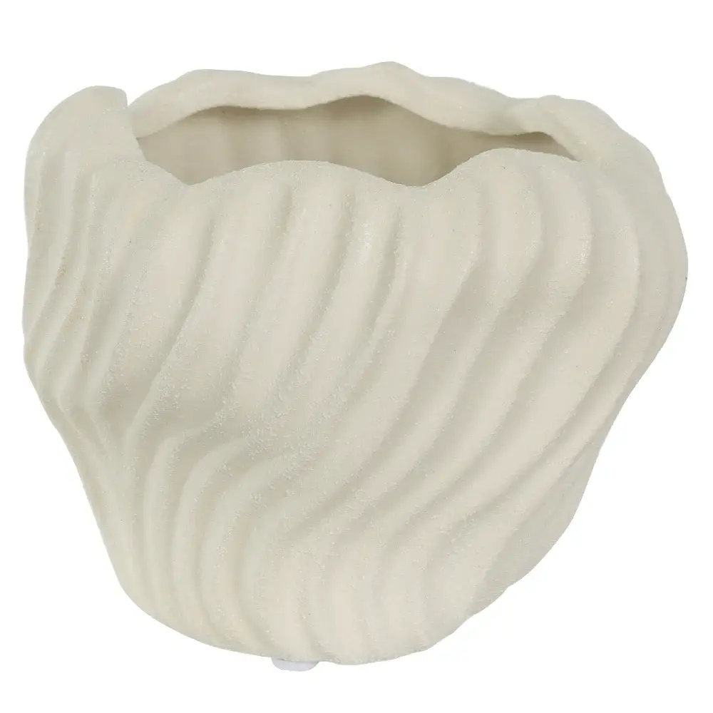 VASO DECORATIVO FLORARTE 61438001 OFF WHITE P(BL)