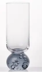 TACA RIBEIRO PAVANI 74927 TRANSPARENTE E PRETA 250ML(BL)