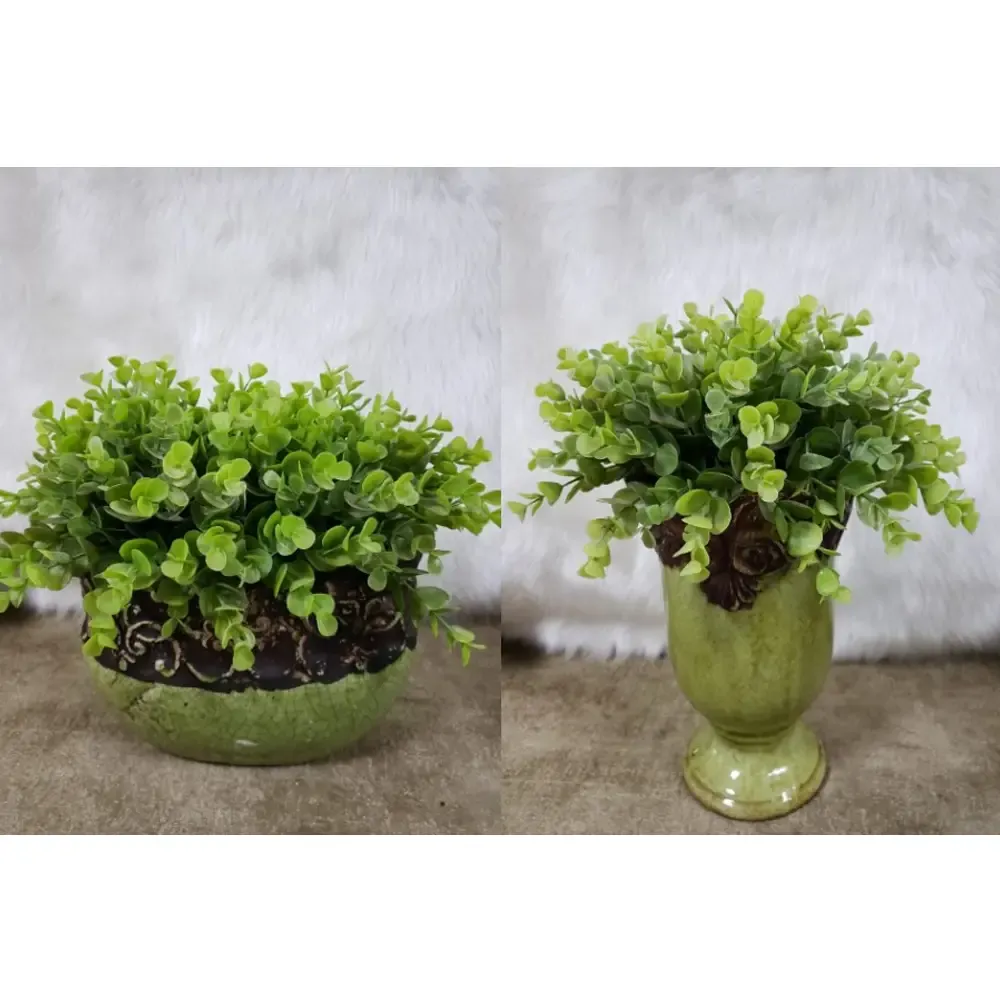 ARRANJO CHALE KALE 15612 BOXWOOD/EUCALIP  REF:15612 2