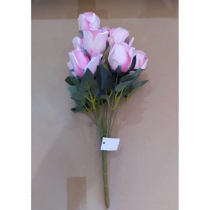 BUQUE DE BOTOES DECOROMAX C/12 ROSE