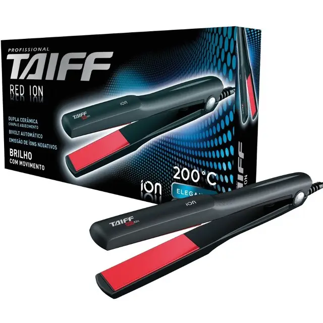 ALISADOR CABELO TAIFF STYLE PRETO/AZUL BIVOLT ANTIGO:RED ION 2