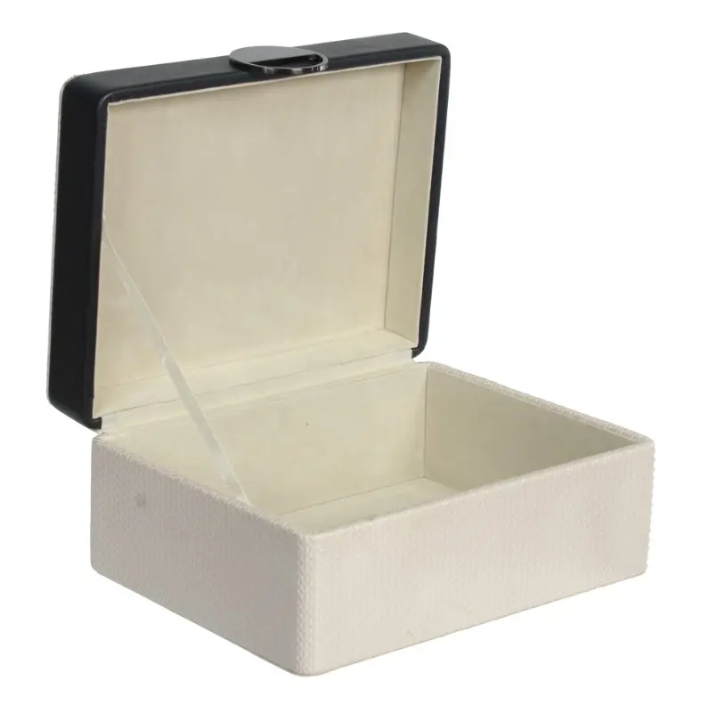 KIT CAIXAS DECORATIVAS FLORARTE 86871001 C/2 OFF WHITE PRETO(BL) 2