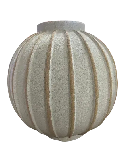 VASO FLORARTE 50105001 ESFERA OFF WHITE M(BL)