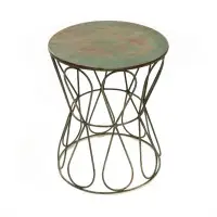 BANQUETA ETHNIX WAINA 48X40 PATINA  REF:13074