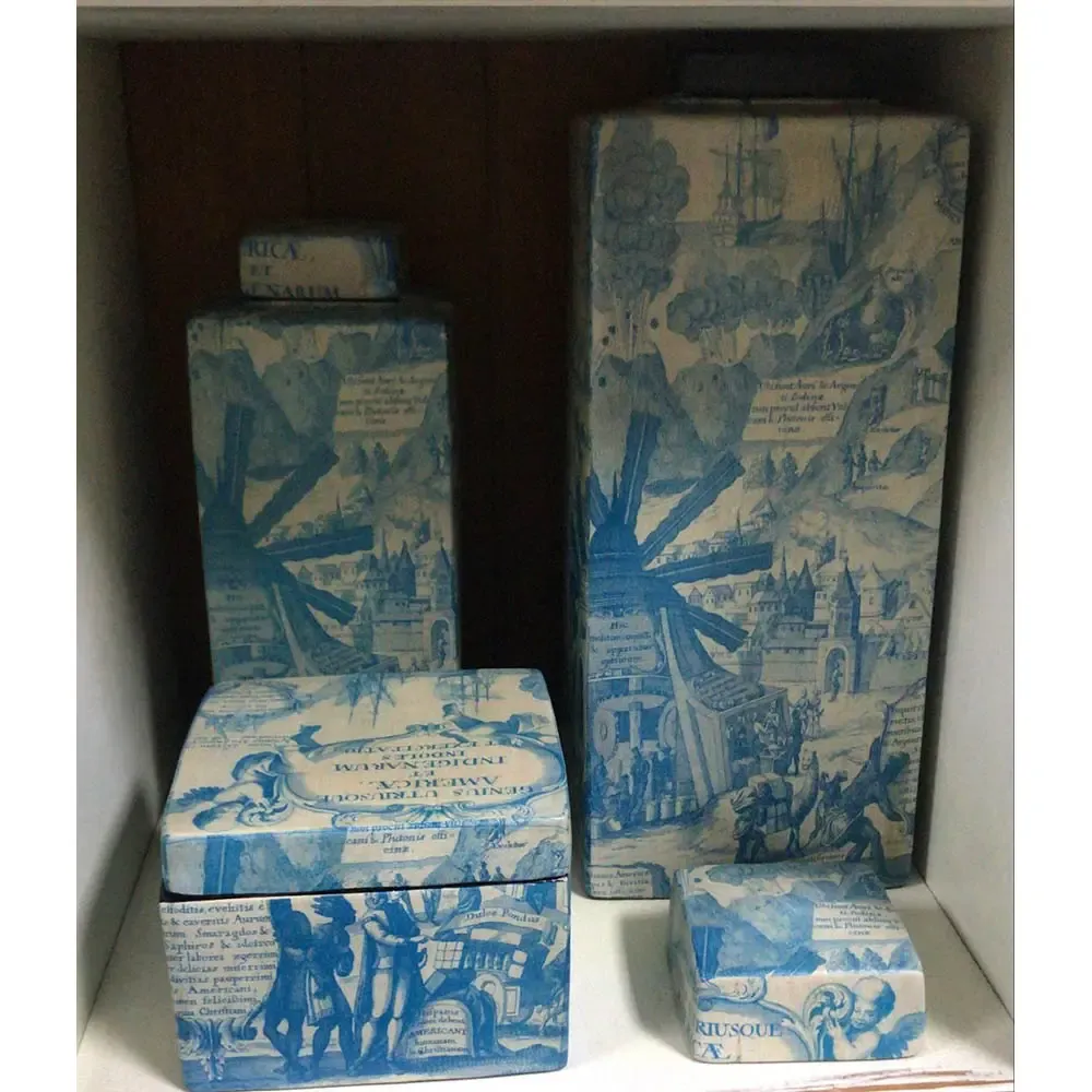 CONJ. POTE 6F RETANGULAR RUGENDAS 3PÇS