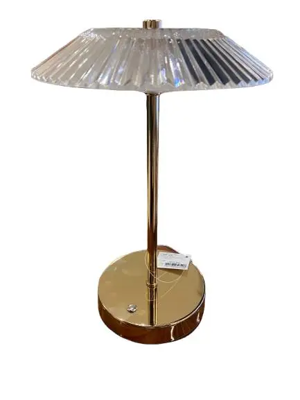 LUMINARIA DE MESA FLORARTE 83969001 ACRILICO DOURADO(BL)