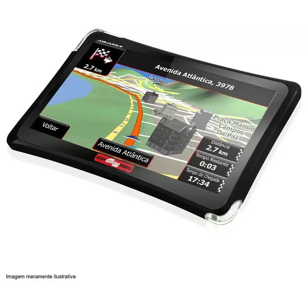 GPS AQUARIUS 4 RODAS 4.3" SLIM PRETO REF:4 RODAS 2