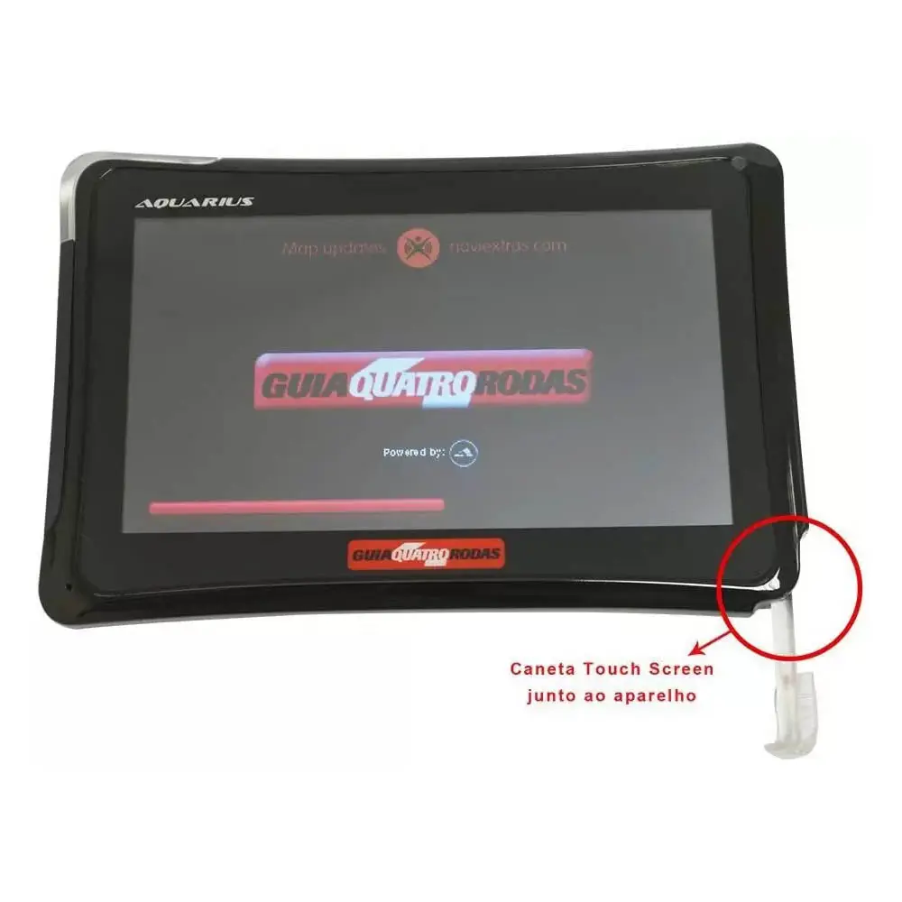 GPS AQUARIUS 4 RODAS 4.3" SLIM PRETO REF:4 RODAS 4