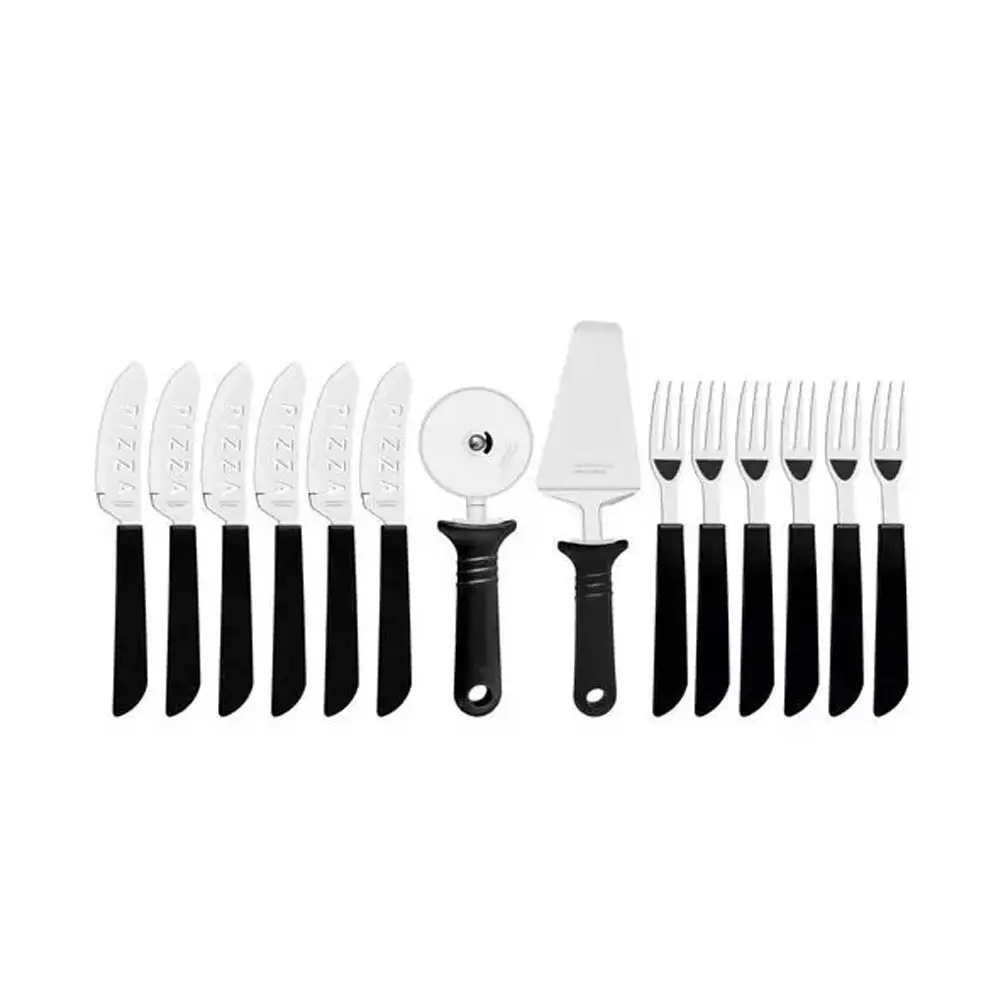 JOGO P/ PIZZA TRAMONTINA 14PC 25099/022 PRETO 2