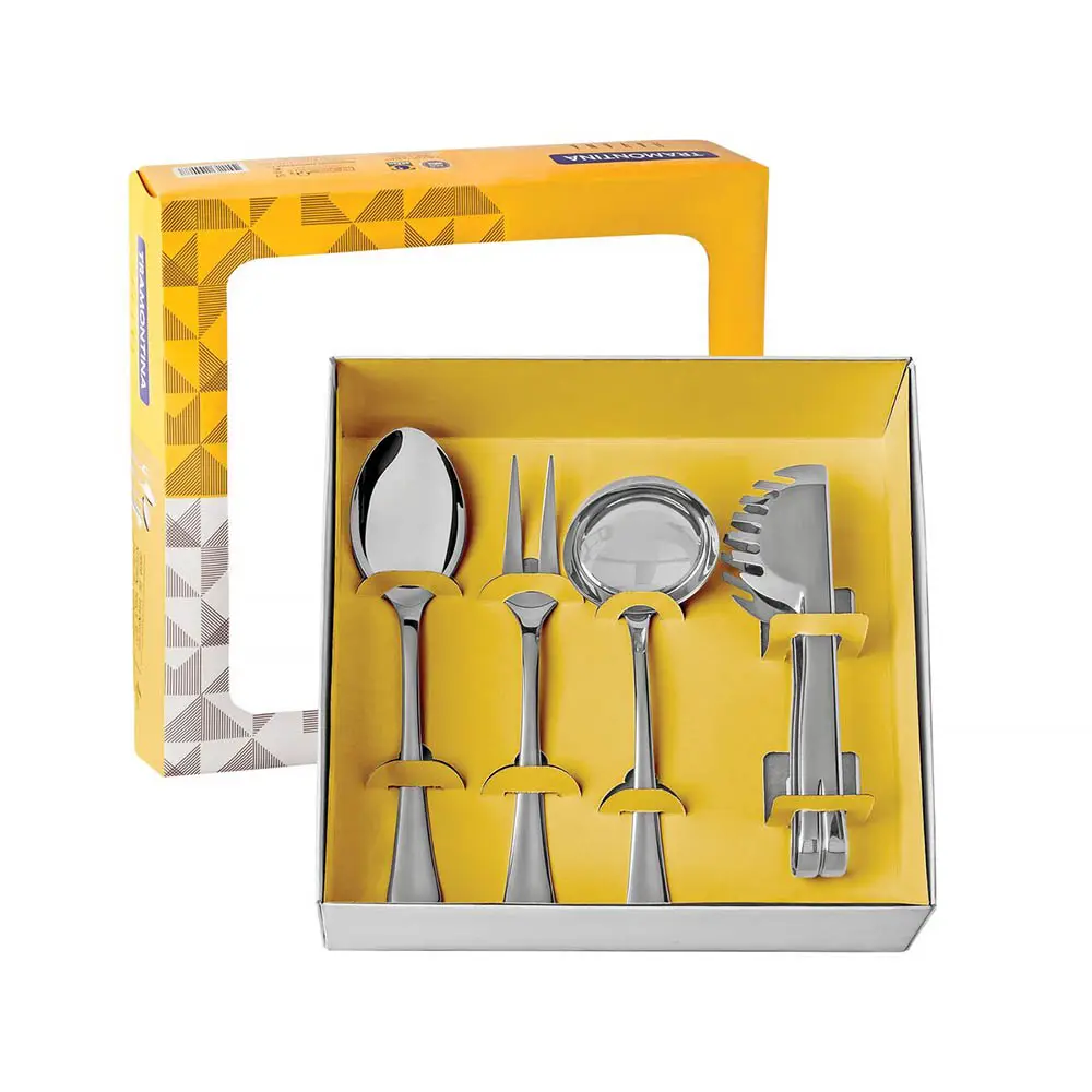 JOGO UTENSILIOS TRAMONTINA 4PC 25699 BRANCO REF:25699 2