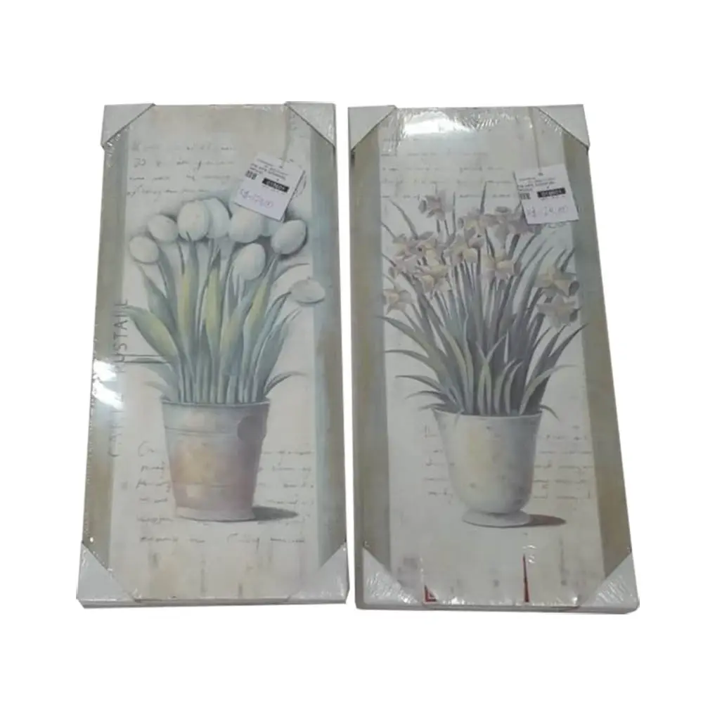 QUADRO BANANA ARTE ACESSIVEL FLORES  REF:MED030