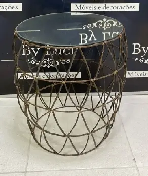 MESA LATERAL ETHNIX LAQUER 51X48CM  REF:12088