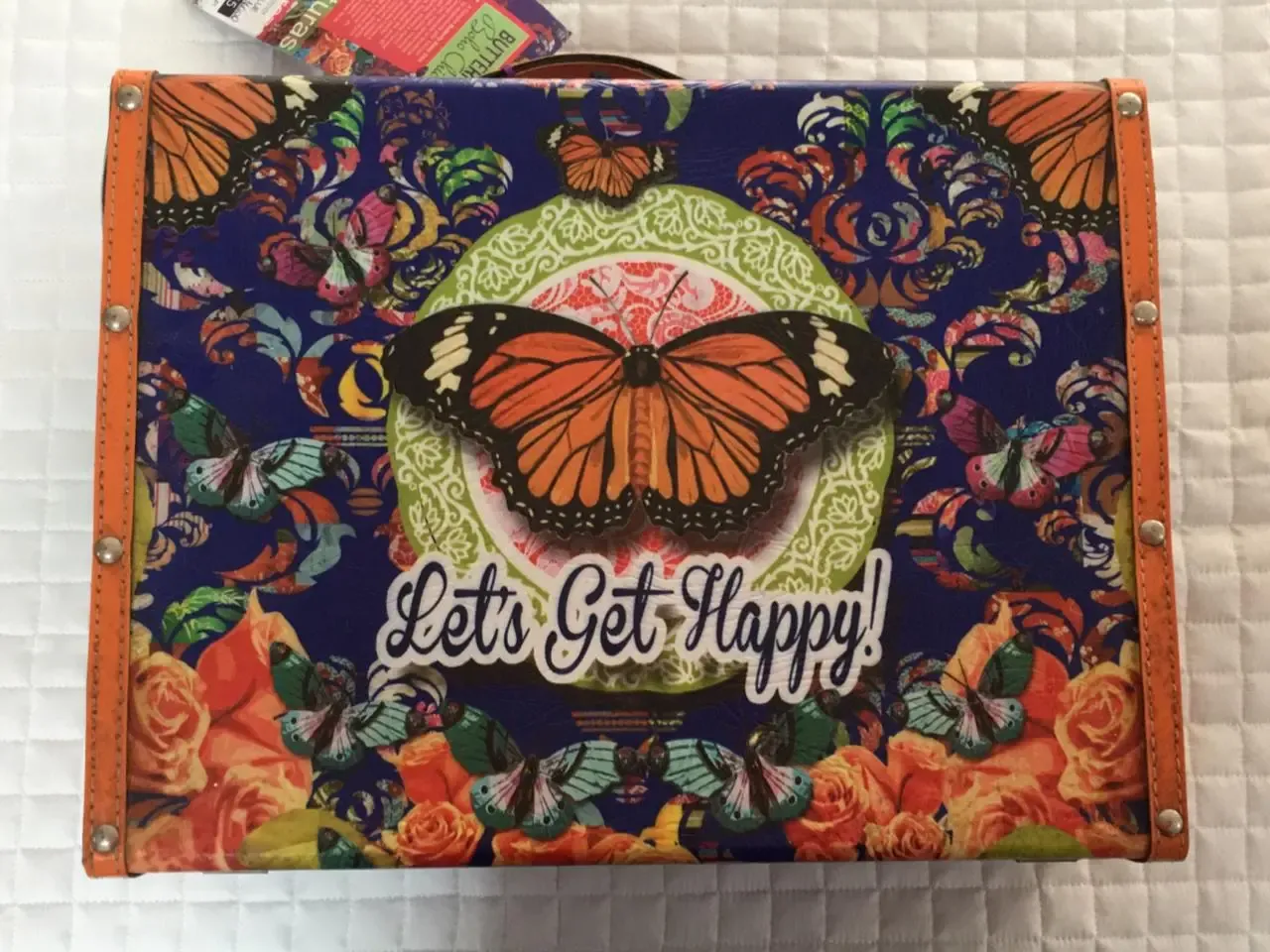 MALETA TREVISAN BUTTERFLY BLUE GRA  REF:6772