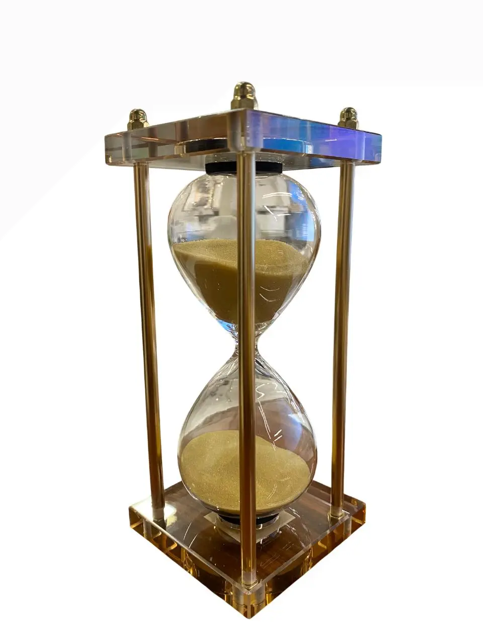 AMPULHETA FLORARTE 86710003 15 MIN DOURADO(BL)