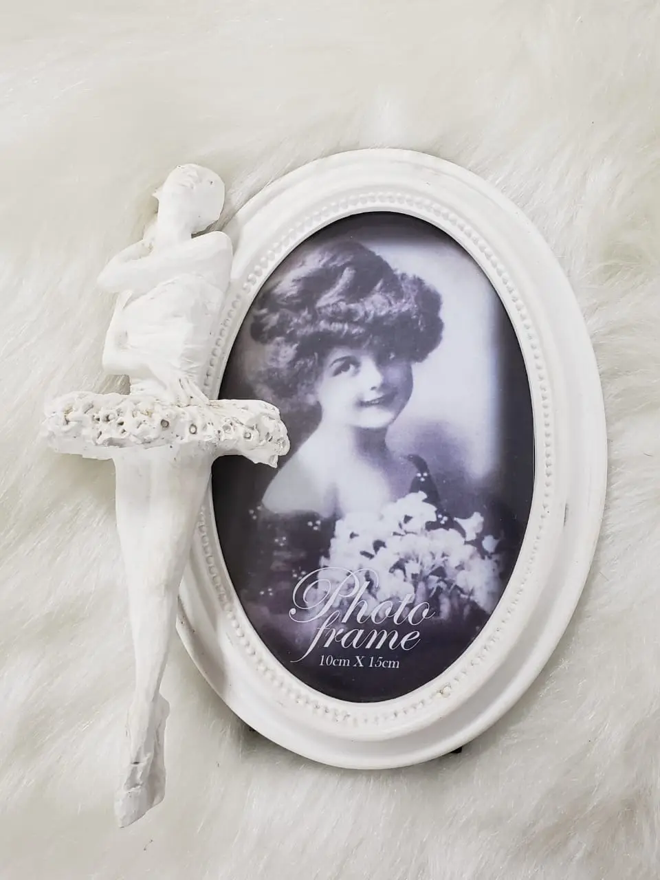 PORTA RETRATO FLORARTE 83410001 OFF WHITE(BL)