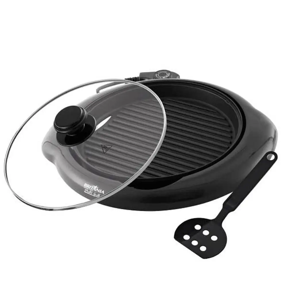 GRILL REDONDO BRITANIA BPE02 PRETO 66702123 220V 2