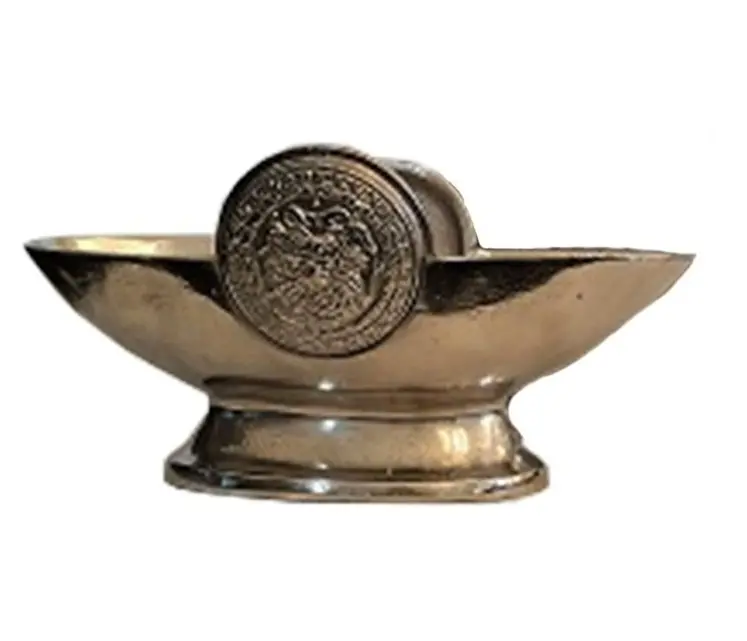 VASO SARQUIS OVAL VERSACE P 40X20X20CM  REF:ALU04S