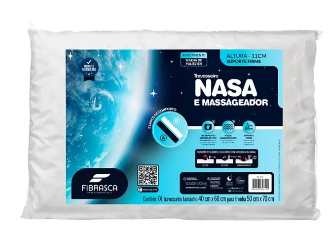 TRAVESSEIRO FIBRASCA 4615 NASA E MASSAGEADOR(BL)