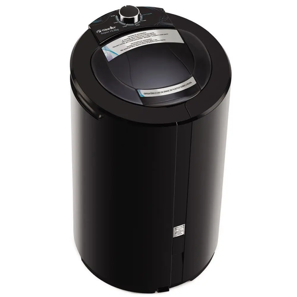 CENTRIFUGA ROUPAS MUELLER FIT15 15KG PRETA 220V