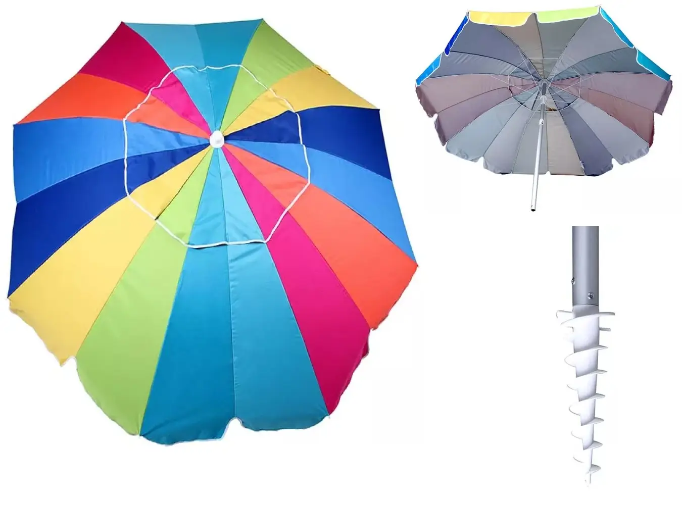 GUARDA SOL MOR 3749 2.10 ALUMINIO CANCUN SACA-AREIA