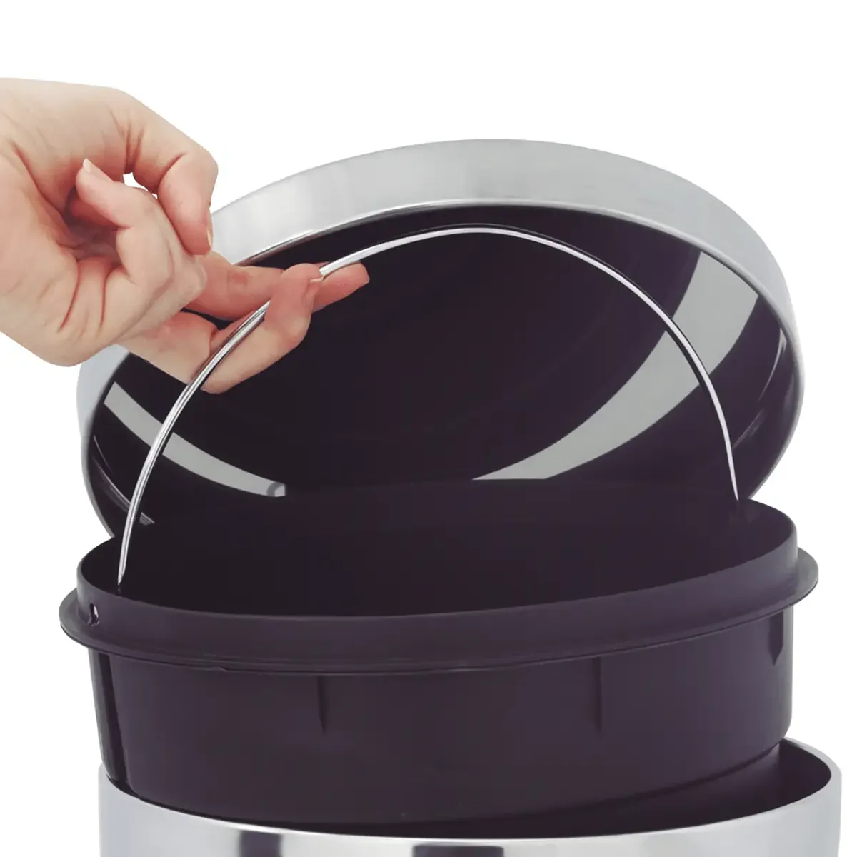 LIXEIRA MOR AGATA 20L INOX 4