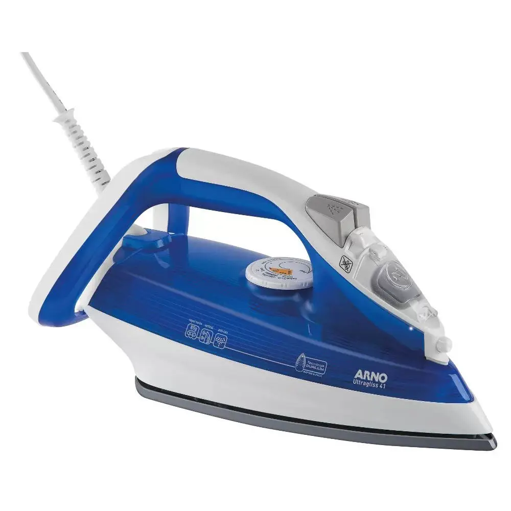 FERRO ELETRICO ARNO VAPOR ULTRAGLISS FU41 AZUL 220V 2