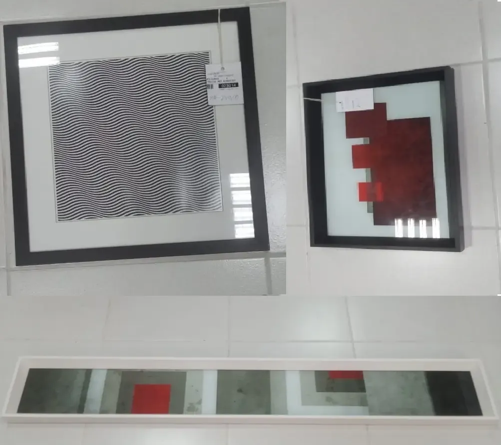 QUADRO R A MOLDURAS PRATA/GEOMETRICOS REF:4038/5301