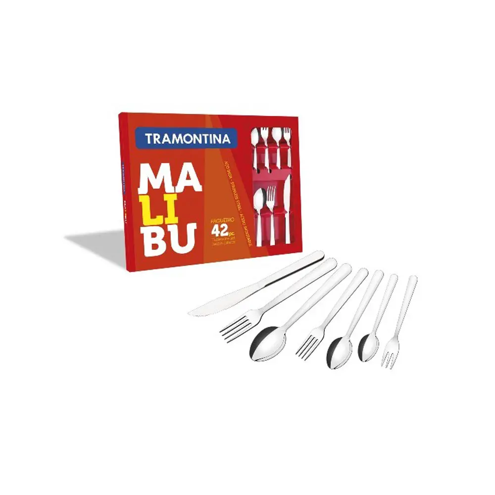 FAQUEIRO TRAMONTINA INOX MALIBU 42PC 23799/039