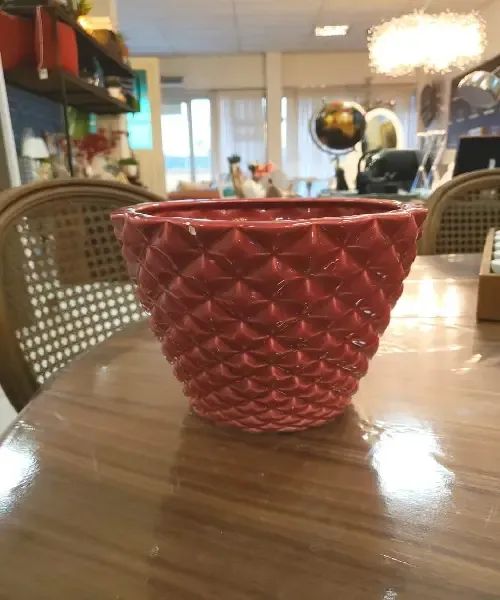 VASO UNIQUE RANHURAS/DIAMANTE PEQUENO  REF:1043/1042