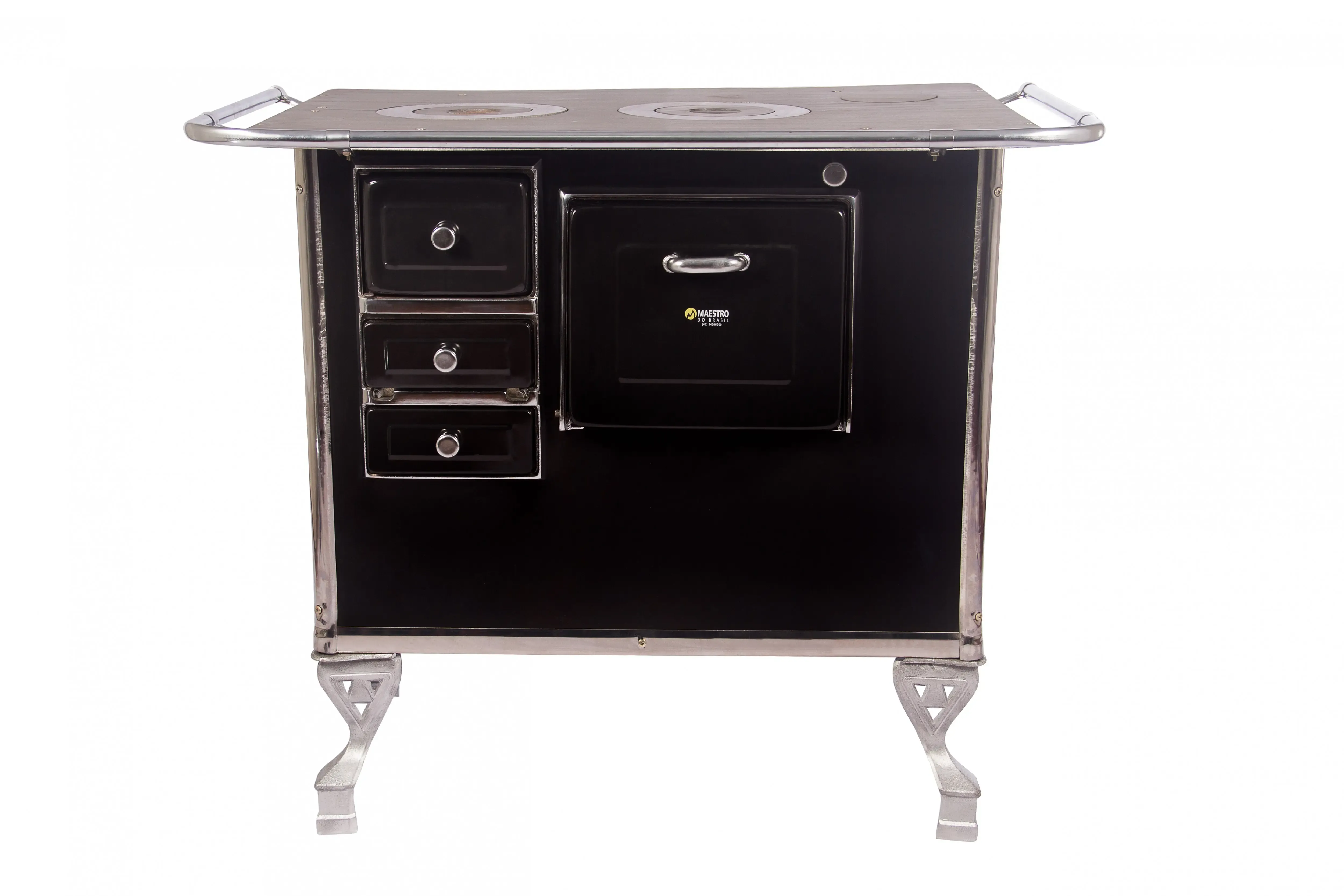 FOGAO LENHA MAESTRO GABINETE DIREITO PRETO