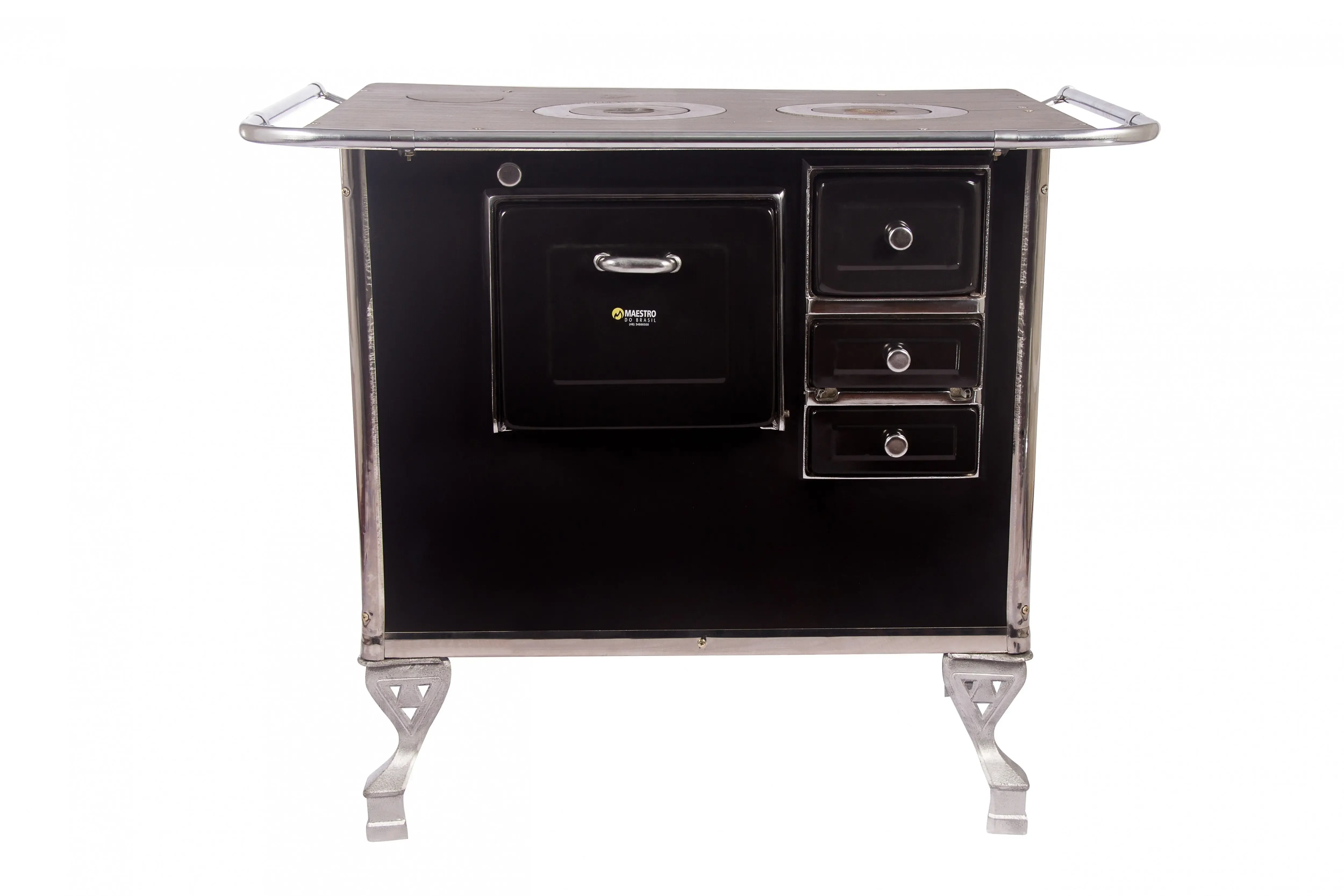 FOGAO LENHA MAESTRO GABINETE ESQUERDO PRETO