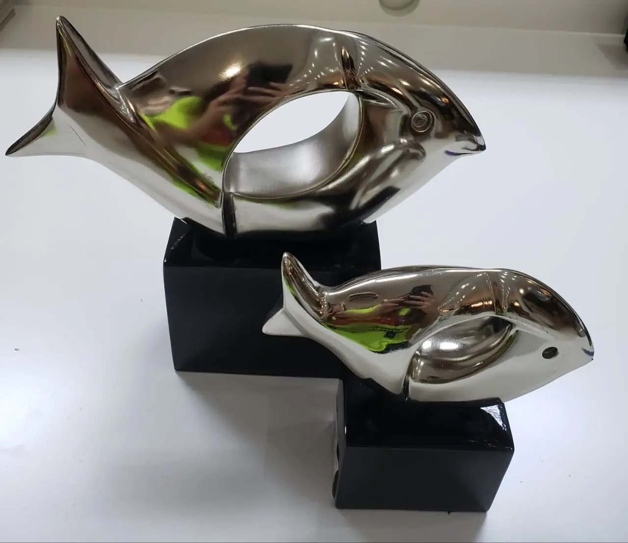 PEIXE HEVICOR C/2PC RESINA/MDF  REF:HV1324