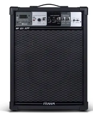 CAIXA SOM FRAHM MF-12V APP 100W PRETO REF:MF-12V APP