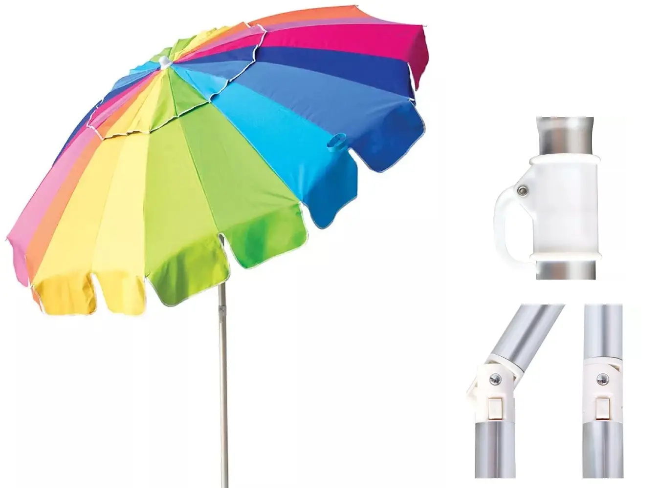 GUARDA SOL MOR 3731 2.2M ALUMINIO RAINBOW