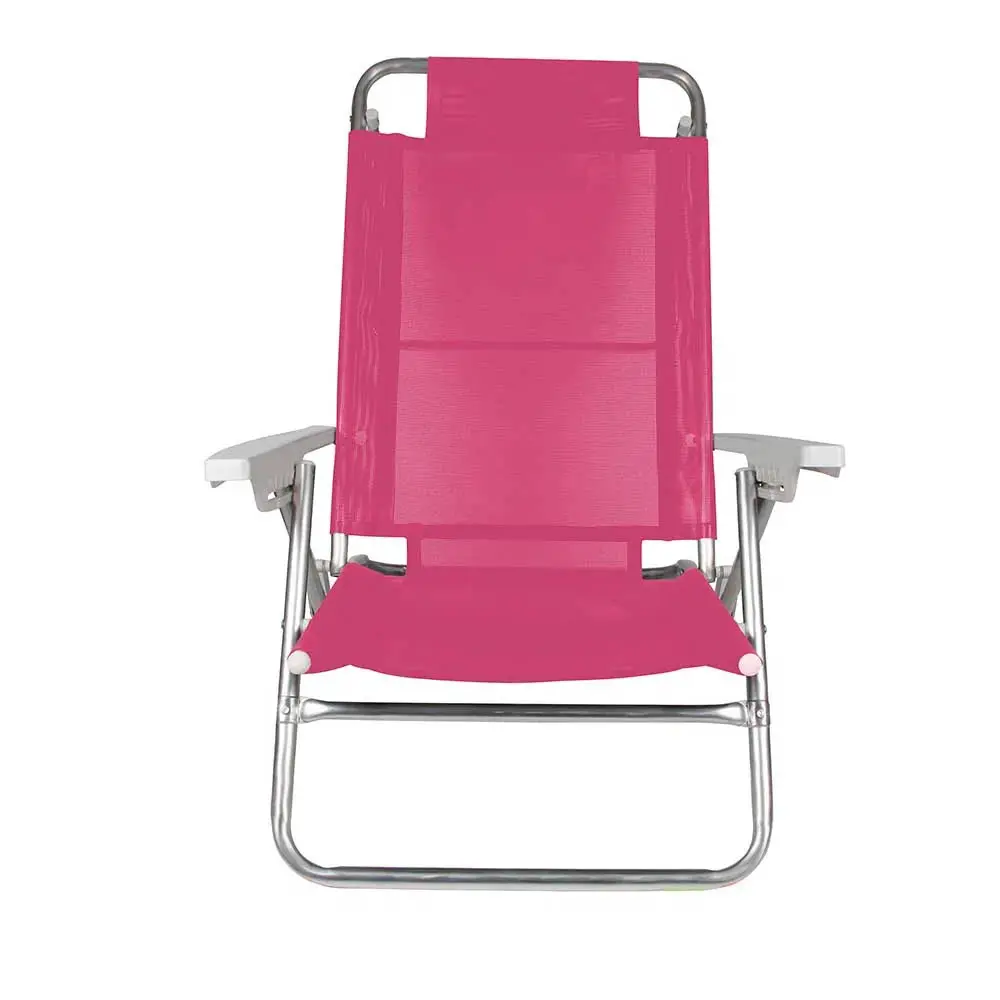 CADEIRA PRAIA RECLINAVEL MOR 2118 ALUMINIO SUMMER 6P ROSA 4